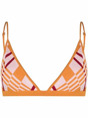 Dodo Bar Or soutien-gorge à losanges - Rose