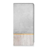 Samsung Galaxy A21s Book Wallet Case Wood Concrete