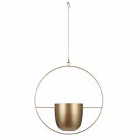 Mica Decorations Plantenpot - IJzer - industrieel goud - 34x14x65cm