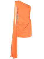 Roland Mouret robe drapée à une épaule - Orange - thumbnail