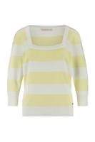 Wieke stripe pullover - lemon/off white - 06981