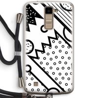 Pop Art #4: LG K10 (2016) Transparant Hoesje met koord