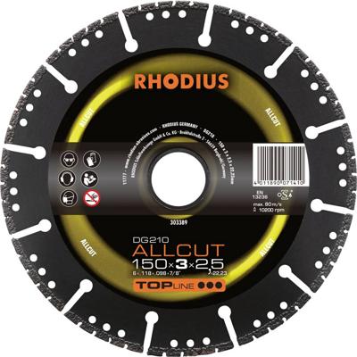 Rhodius 303389 Diamanten doorslijpschijf 150 mm 1 stuk(s)