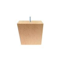 Houten schuine meubelpoot 8 cm (M10) - thumbnail