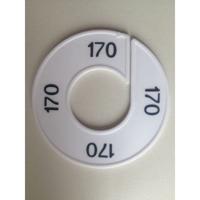 Maatring 9cm wit/zwart 170