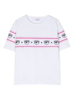 Chiara Ferragni Kids t-shirt à logo imprimé - Blanc