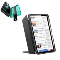 iPad Air 11" (M4) 2026 Bundle Flip Magnetic Case with Pencil Holder & Armorite® Protection - Black