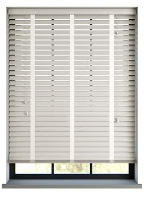 Sunwood PVC jaloezie met ladderband - Roomwit nerf