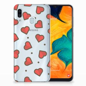 Samsung Galaxy A30 TPU bumper Hearts