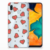 Samsung Galaxy A30 TPU bumper Hearts