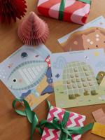 Set glitterstickers meerkleurig