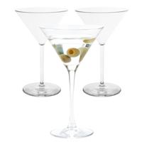 MPDrink Martiniglas - 4x - SAN kunststof - 27 cl - onbreekbaar - herbruikbaar - cocktailglazen