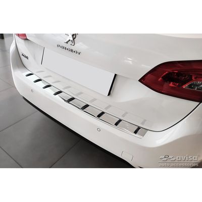 RVS Bumper beschermer passend voor Peugeot 308 SW II 2013-2017 & Facelift 2017-2021 'STRONG EDIT AV252009