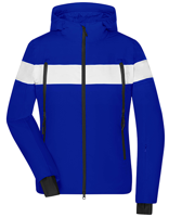 James & Nicholson JN1173 Ladies´ Wintersport Jacket - /Electric-Blue/White/Black - XS