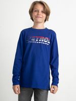 30% korting - Petrol Industries Jongens Artwork T-Shirt Lange Mouwen Blauw - 152 - thumbnail