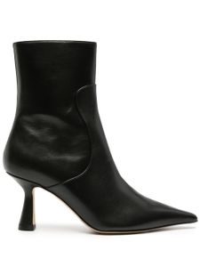 Aeyde bottines Zuri 75 mm en cuir - Noir