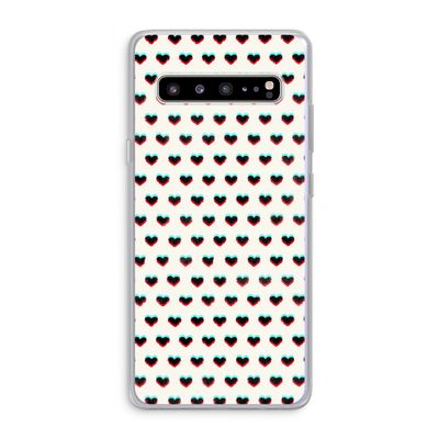 Hartjes: Samsung Galaxy S10 5G Transparant Hoesje
