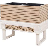 Siena Garden Belina Box M 6454 Plantenbak Dennenhout, Kunststof Natuur