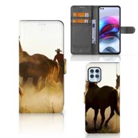 Motorola Moto G100 | Telefoonhoesje | Met pasjeshouder | Design Cowboy