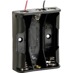 Velleman BH331A Batterijhouder 3 AA (penlite) Kabel (l x b x h) 58 x 48 x 17 mm