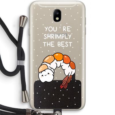 You're Shrimply The Best: Samsung Galaxy J7 (2017) Transparant Hoesje met koord