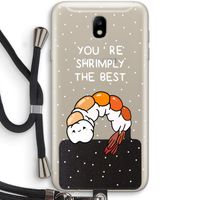 You're Shrimply The Best: Samsung Galaxy J7 (2017) Transparant Hoesje met koord