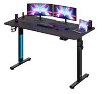 Zit sta Bureau In hoogte verstelbaar Donkerbruin 140x60x73-118cm