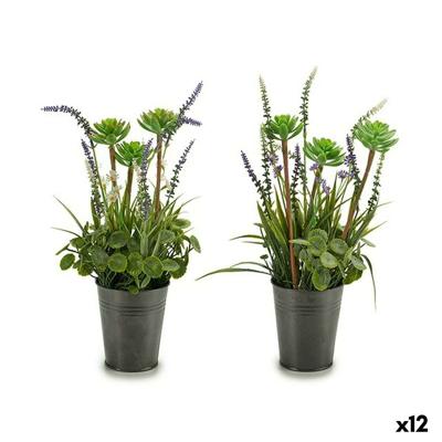 Decoratieve plant Ibergarden Metaal Plastic Lavendel 13 x 40 x 13 cm (12 Stuks)