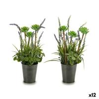 Decoratieve plant Ibergarden Metaal Plastic Lavendel 13 x 40 x 13 cm (12 Stuks)