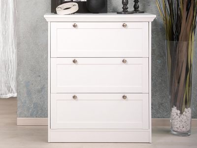 Commode LANDO 3 lades wit
