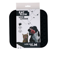 Eat Slow Live Longer Lick Mat Duo M Grey