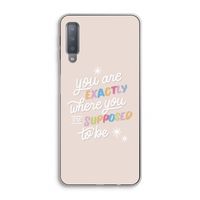 Right Place: Samsung Galaxy A7 (2018) Transparant Hoesje