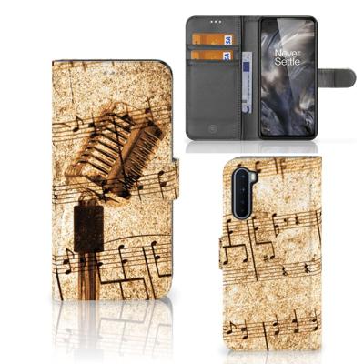 OnePlus Nord | Telefoonhoesje met foto | Bladmuziek | Portemonnee hoesje