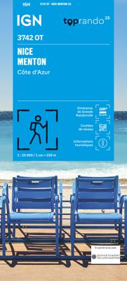 Wandelkaart 3742OT Nice / Menton / Côte d'Azur | IGN - Institut Géographique National