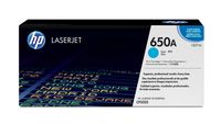 HP 650A originele cyaan LaserJet tonercartridge - thumbnail