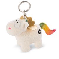 Nici pluchen sleutelhanger eenhoorn regenboog yang, 10cm