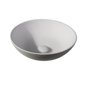 Waskom By Goof Sanne | 38.5 cm | Solid surface | Rond | Zwart