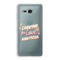 Pizza is the answer: Sony Xperia XZ2 Compact Transparant Hoesje