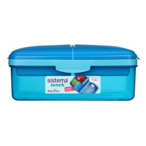 Sistema Lunch - Slimline Quaddie Lunchbox - 1.500 ml Blauw