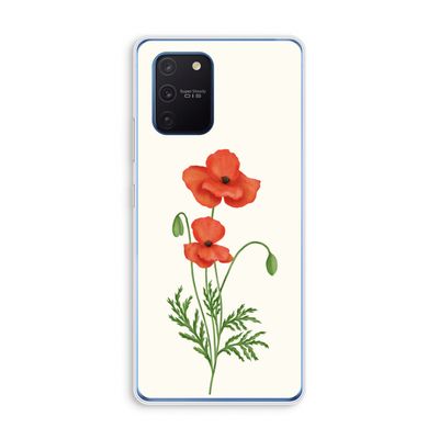 Red poppy: Samsung Galaxy Note 10 Lite Transparant Hoesje