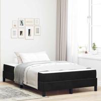 Boxspringbed met matras Zwart 120 x 210 cm Stof