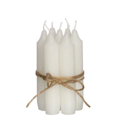 Diner kaarsen set 7 stuks H. 11 cm wit - Hortus