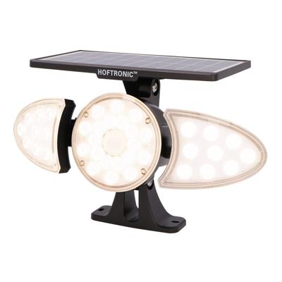 Fulco - LED Solar Wandlamp - Incl. Bewegingssensor - 3000K Warm wit - IP65 Waterdicht - Kantelbaar - Zonne energie