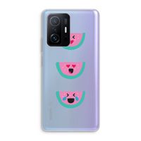 Smiley watermeloen: Xiaomi 11T Transparant Hoesje