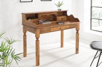 Elegante secretaire HEMINGWAY L 115 cm massief sheesham bureau - 17293 - thumbnail