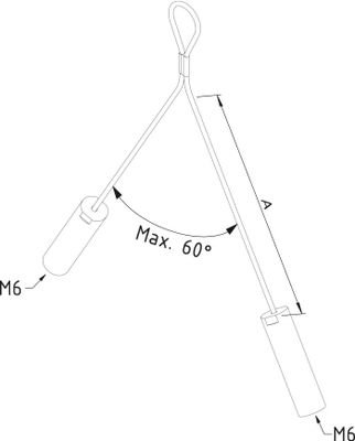 Draadophanging kabelgoot M6 12291 Trayco