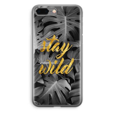 Stay wild: iPhone 8 Plus Transparant Hoesje