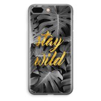 Stay wild: iPhone 8 Plus Transparant Hoesje