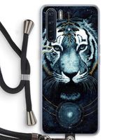 Darkness Tiger: Oppo A91 Transparant Hoesje met koord