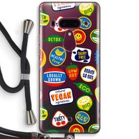 Fruitsticker: HTC U12+ Transparant Hoesje met koord
